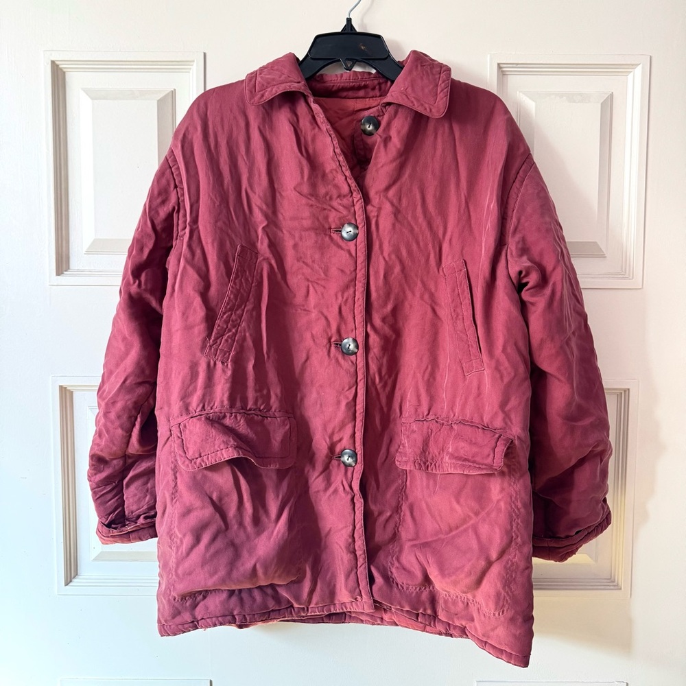 Vintage Japanese Red Puffer Jacket